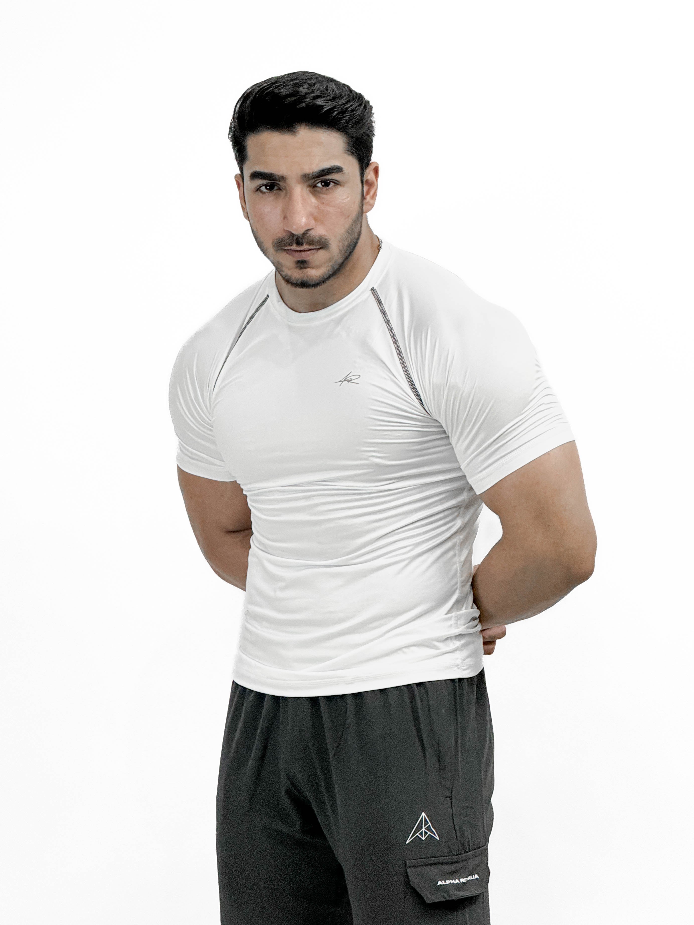 AR Half sleeve compression tee