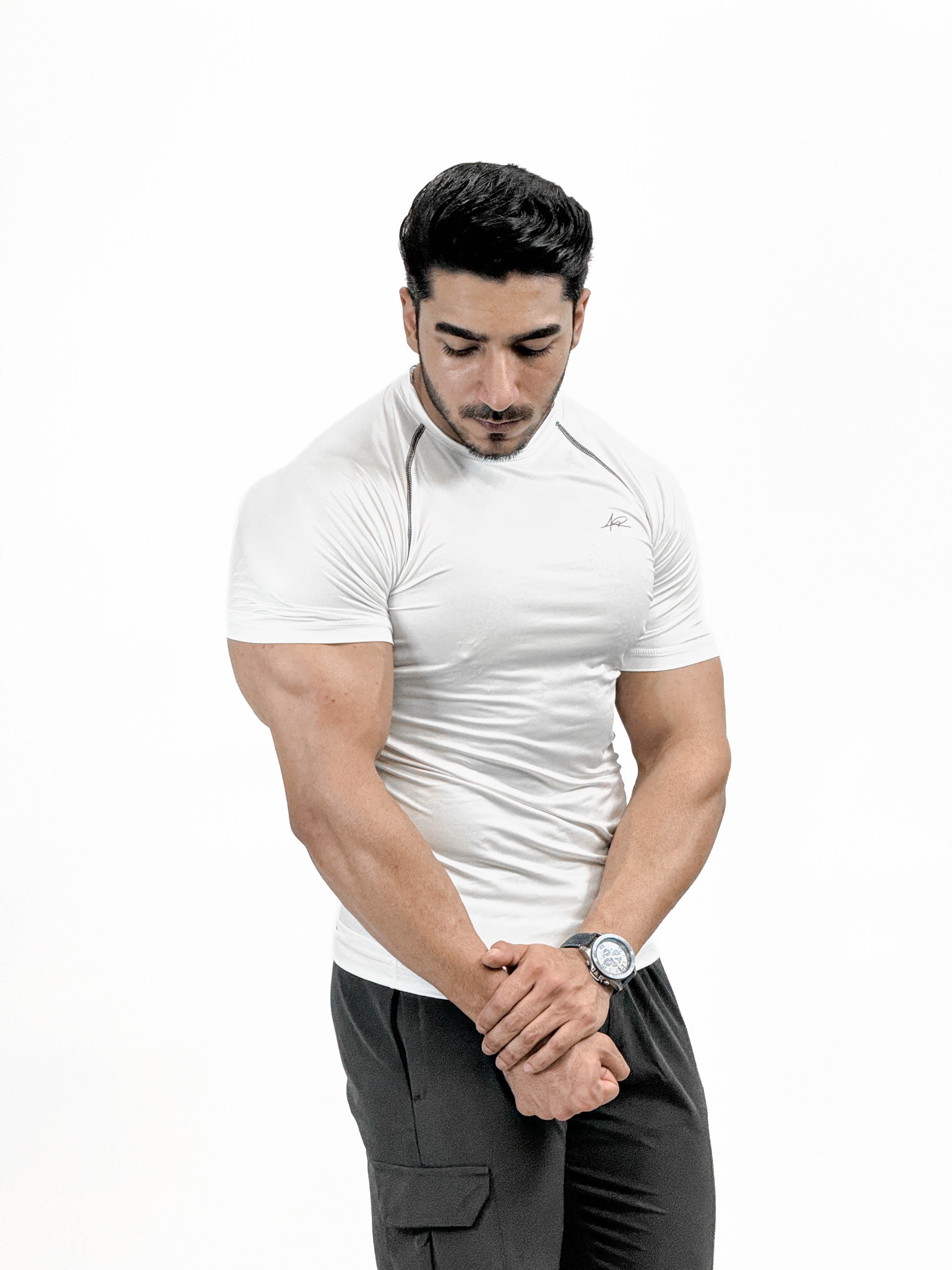 AR Half sleeve compression tee