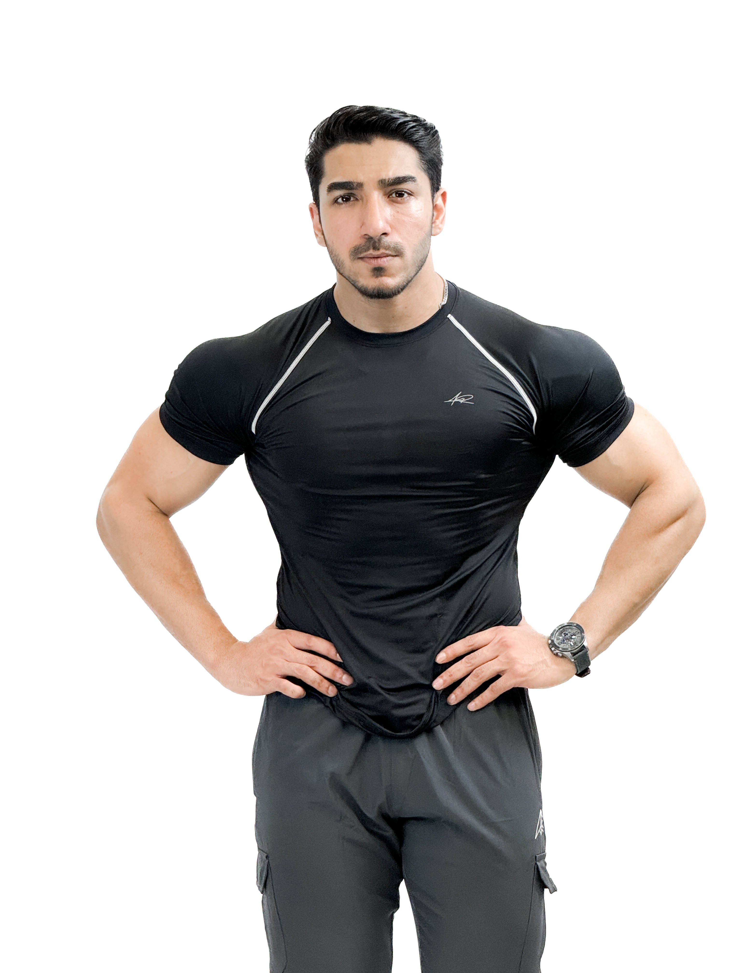 AR Half sleeve compression tee